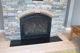 Absolute Black Granite Fireplace