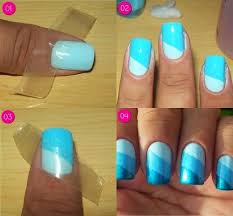 diy 10 easy nail art with scotch tape