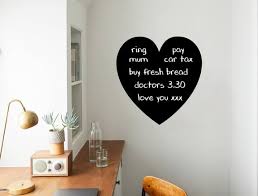 Buy Heart Chalkboard Wall Sticker Heart