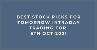for intraday trading 5th oct 2021