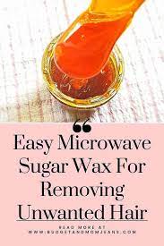 easy microwave sugar wax for removing