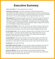 Executive Summary Template Exec Summary Format Uskt Info