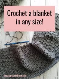 crochet blanket size chart the