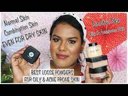 best loose powders for oily acne e