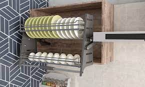 7 tipos de cestas en una cocina modular moderna | DesignCafe