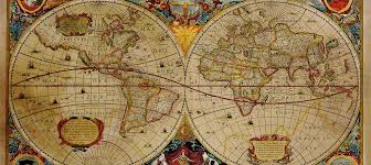 Antique World Map Art Canvas Prints