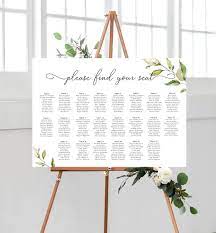 printable wedding seating chart wedding