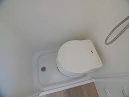 Camper shower pan toilet combo. Building A Wet Bath And Shower Into Promaster Diy Camper Van