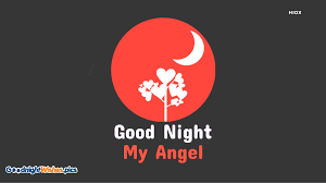 good night my angel card for whatsapp