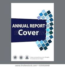 Annual Report Cover Page Template Blue Annual Report Title Page