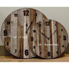 Oversized Rustic Wall Clock Roost