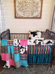 Girl Crib Bedding Cheetah Se And