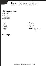 Fax Cover Sheet Word Doc New Printable Blank Fax Cover Sheet