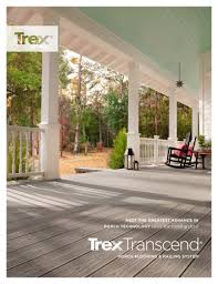 trex transcend porch brochure trex
