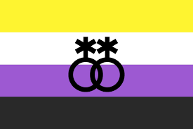 This page is about the meaning, origin and characteristic of the symbol, emblem, seal, sign, logo or flag: Nonbinary Identities My Nonbinary Child Sapiens