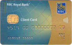 bank card rbc client card royal bank