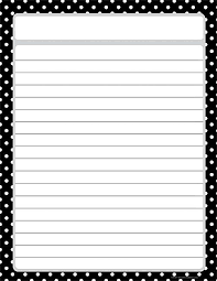 Black Polka Dots Lined Chart Stuff To Buy Printable