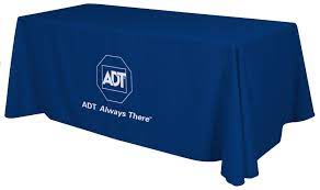They instantly communicate your personalized message through visuals at a show or an event. Branded Tablecloth Cover For A Tradeshow Table Throw Tiny Idea Table Cloth