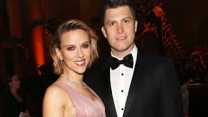 The black widow star recently gave birth to a son, cosmo, with husband colin jost, the saturday night live star wrote on instagram wednesday. Scarlett Johansson Welcomes Baby Boy Husband Colin Jost Reveals Baby S Name As Cosmo Filmibeat