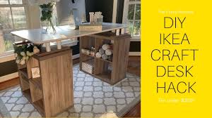 Because when you love the desk you have, being stuck behind it all day. Diy Ikea Craft Table Hack Youtube