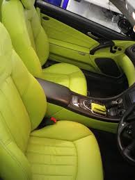 Mercedes Sl55 Custom Parrot Green Nappa