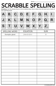 3rd grade games, videos and worksheets. Free Printable Scrabble Spelling To Revise Any Spelling List Spelling Words Spelling Word Activities Teaching Spelling