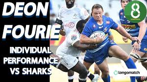 deon fourie vs sharks individual