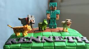 minecraft birthday cake goldabakes