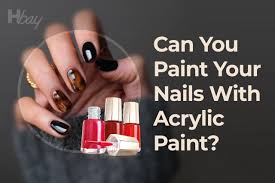 paint your nails with acrylic paint