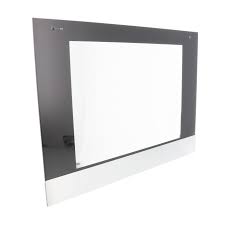 lower oven outer door glass panel for