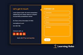 responsive contact form using html css