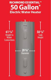 But honestly, it is not that easy. Richmond Essential 50 Gallon Electric Tank Water Heater At Menards