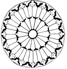 Rose Window Art Stained