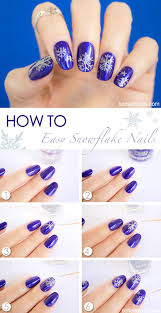 snowflake nails how to