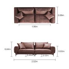 althaf 4 seater sofa dark brown