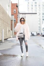 Pink Faux Fur Coat Over My Styled