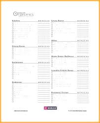 House Chores List Template Home Chores Schedule Template