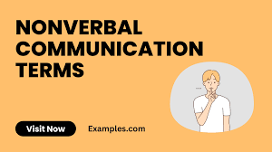 nonverbal communication terms exle pdf