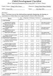 child child development checklist