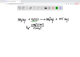 Base Ionization Constant For Nh3