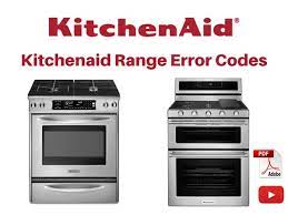 kitchenaid range error codes with pdf