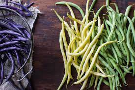 6 diffe types of green beans