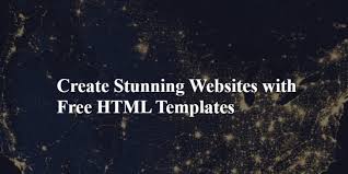 create stunning s with free html