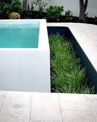 Raised White Pool Garden Pool Design