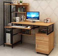 Our selection of modern computer desks ranges widely in price, materials, and looks. Prime Large Multi Function Computer Desk Workstation With Shelves Cabinet
