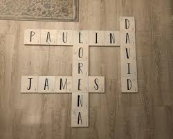 Large Scrabble Tiles Personalized Wall