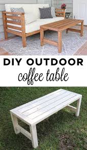 Diy Outdoor Coffee Table Angela Marie