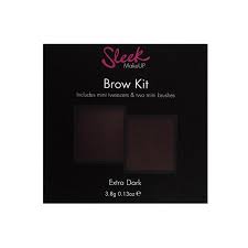 sleek makeup brow kit extra dark