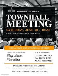 First 5 Town Hall Tool Kit Free Template For Flyers With Tear Off