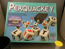 Perquackey Dice Word Game Cardinal Copyright 1956 No4500